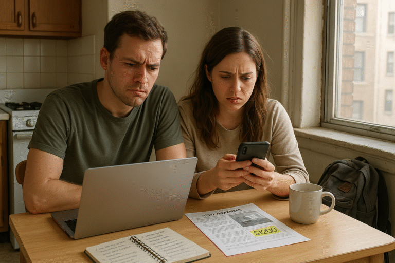 Illustration des arnaques à la location : 9 signaux d’alerte et le bon réflexe à avoir