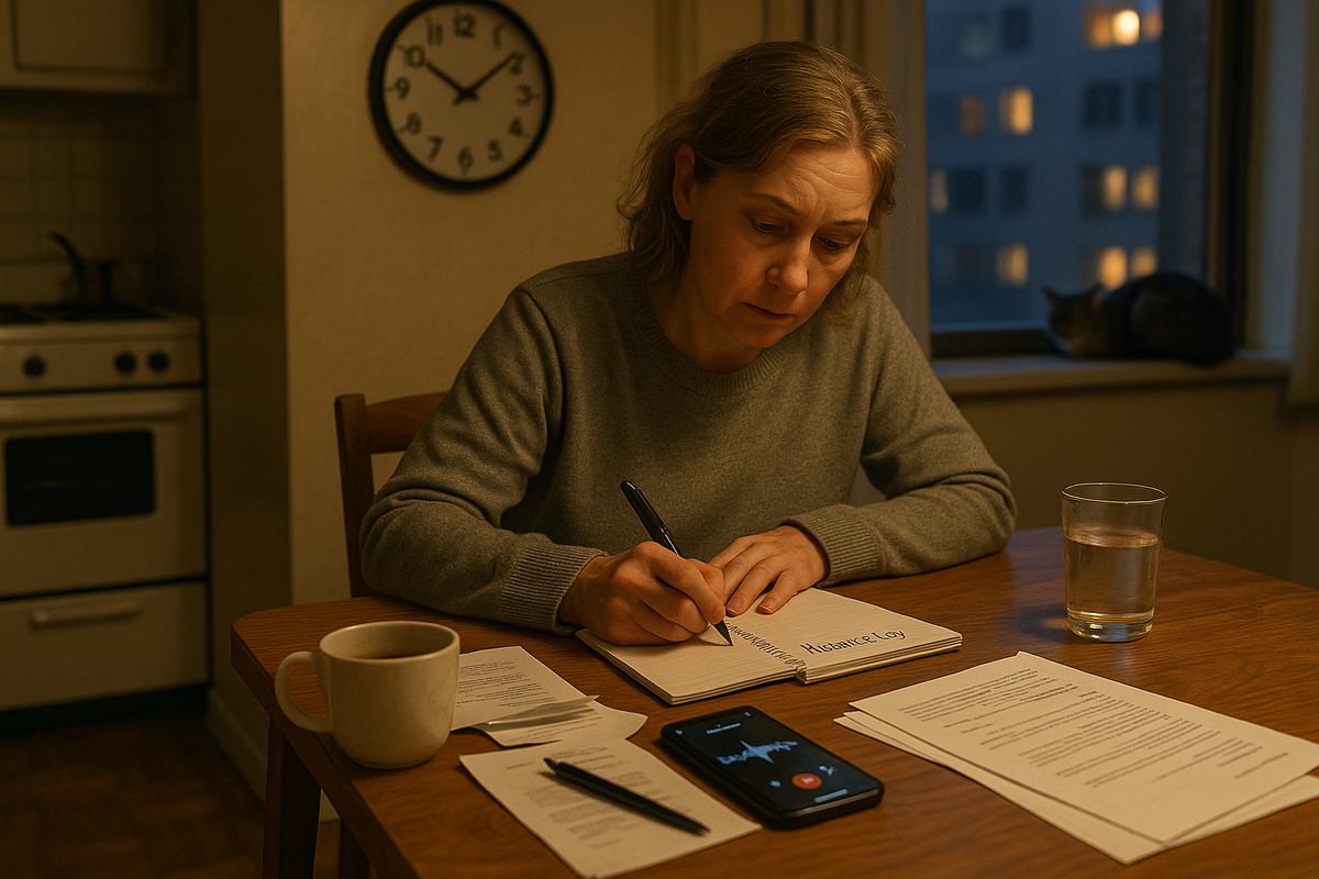 Visuel sur le bruit de voisinage, preuves à garder et procédure de plainte