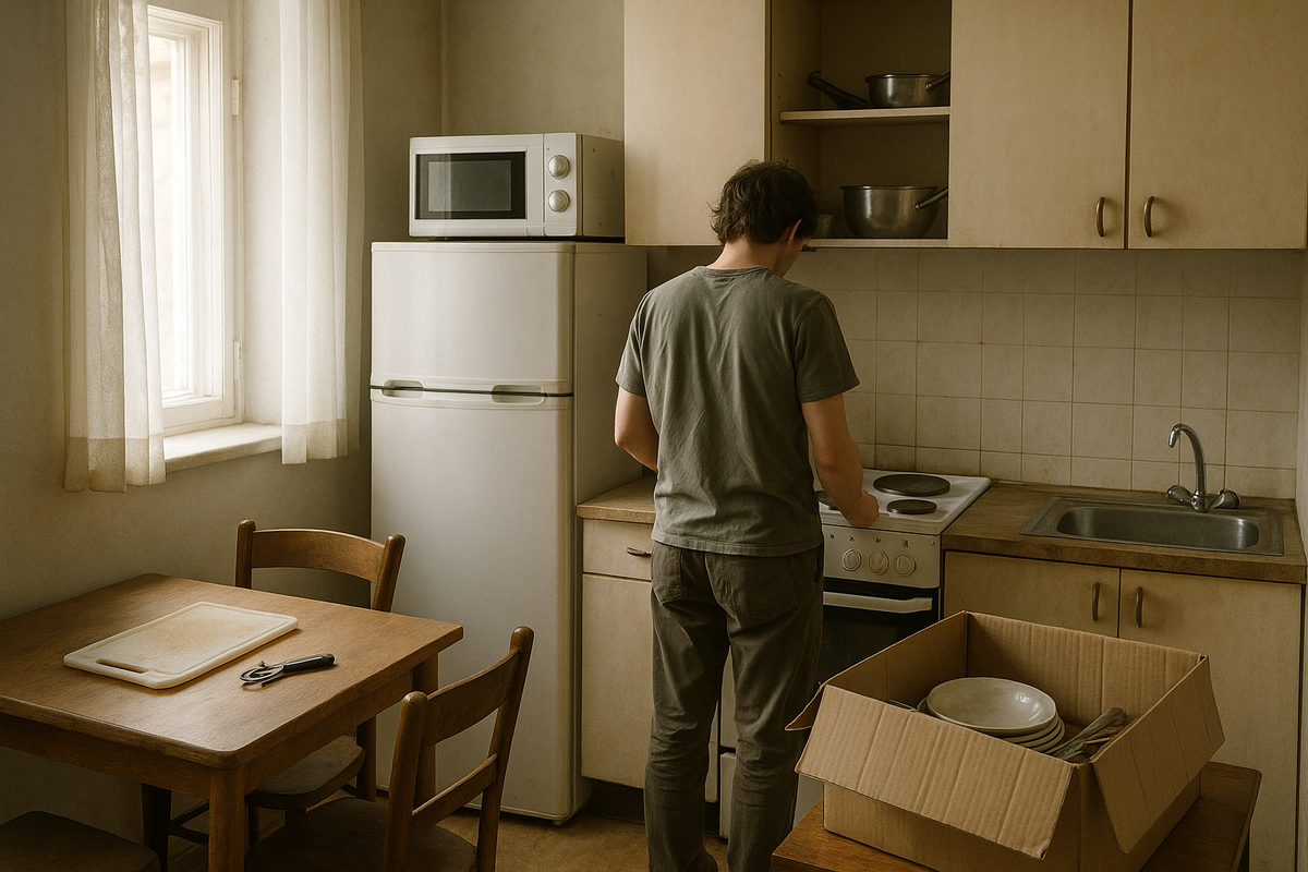 Illustration d’une cuisine équipée en location meublée
