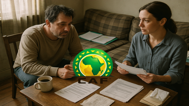 Illustration d’une situation de retard de loyer avec documents et calculatrice